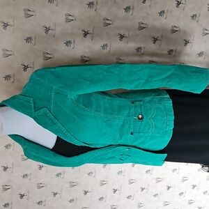 Macy's CoffeeShop Courteroy Green Jacket Size S